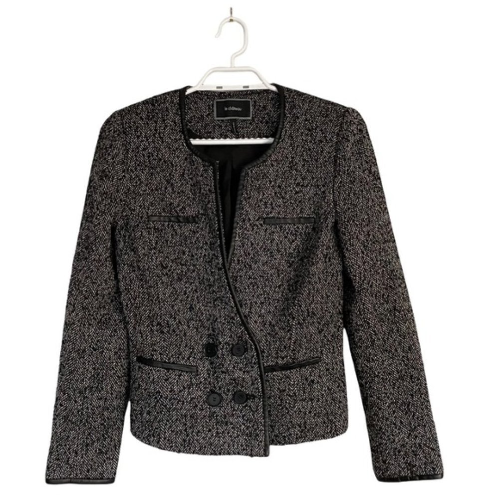 Le Chateau Women's Herringbone Style Blazer